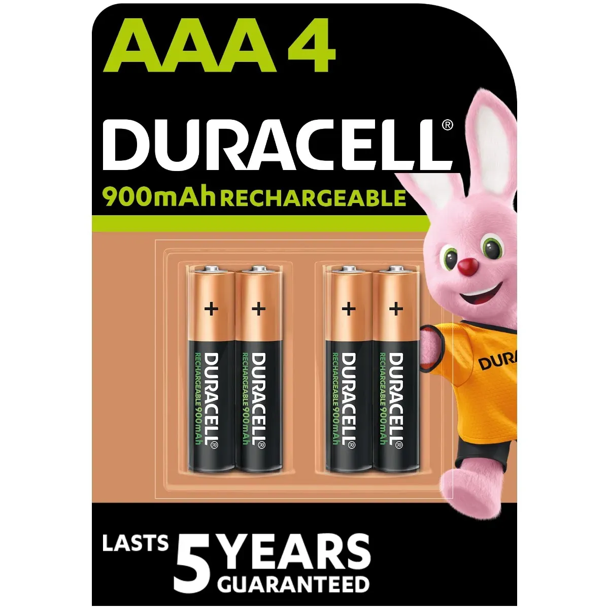 Duracell Rechargeable AAA 900mah Batteries 4 Pack
