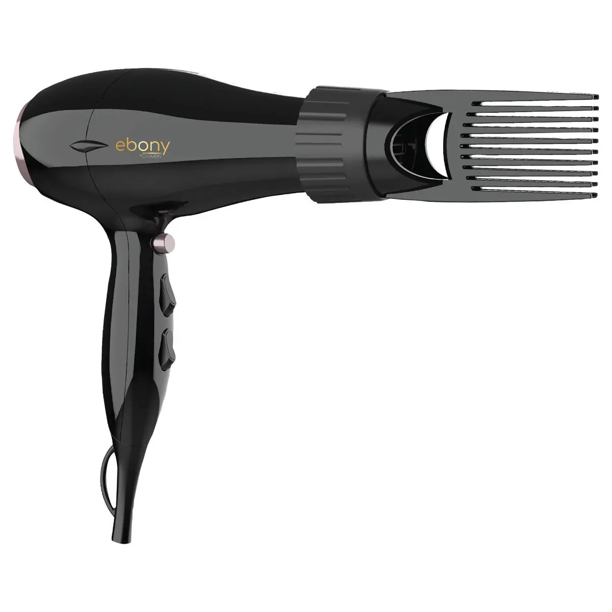 Ebony By Carmen Power Comb Hairdryer 2000w