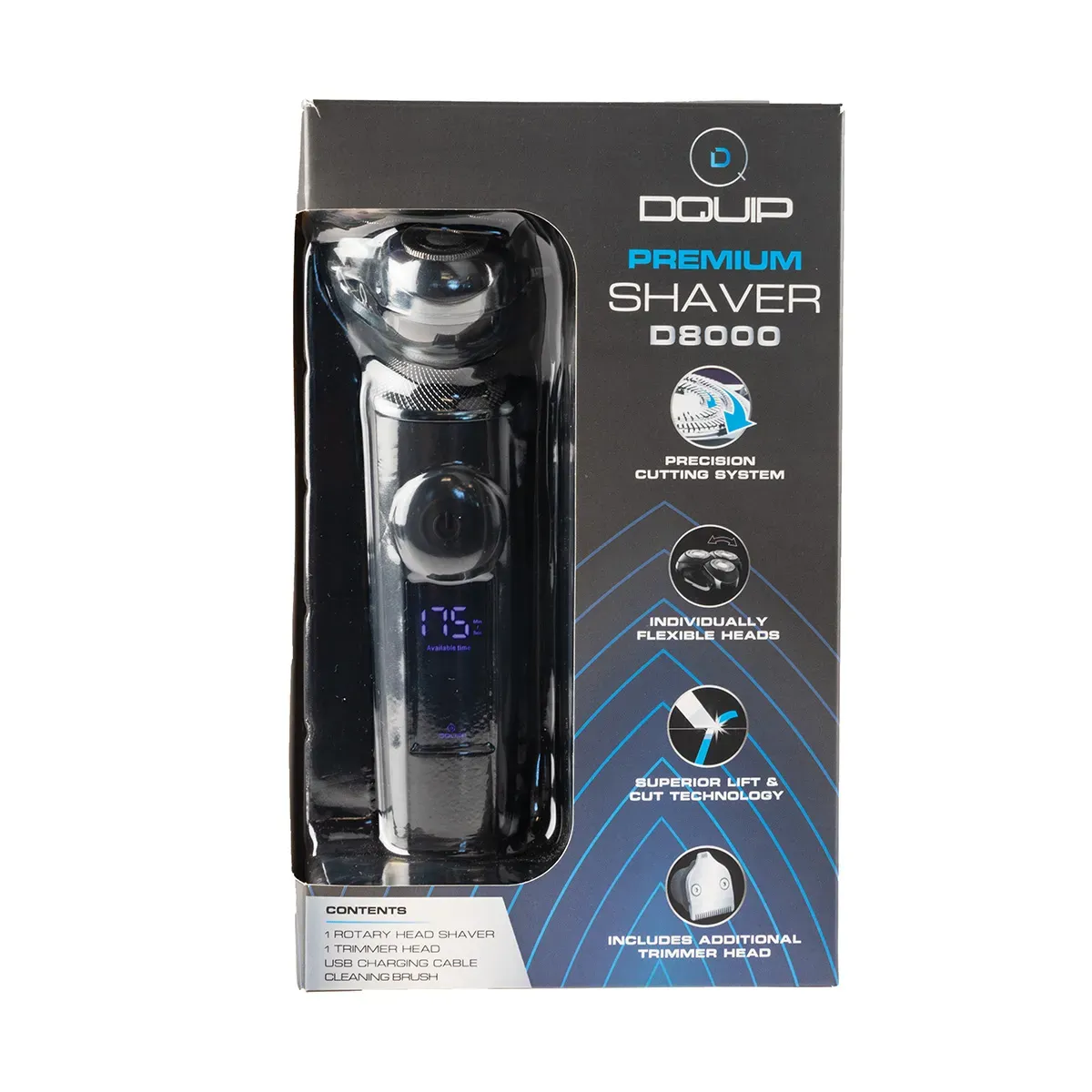 DQUIP Triple Rotary Shaver