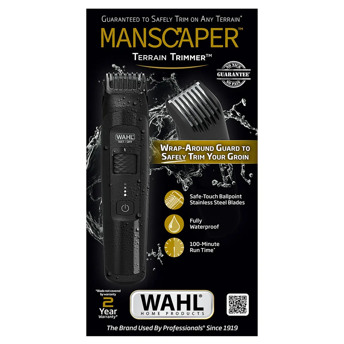 Wahl Manscaper Terrain Lithium Ion Cordless Usb Beard Body Trimmer