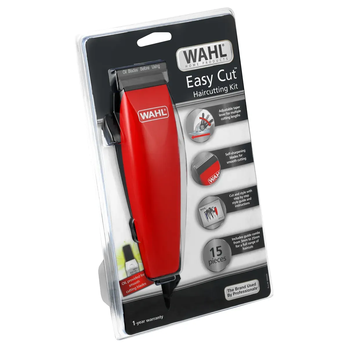Wahl Easy CutHaircutting  Kit  Red 15pce (9633)