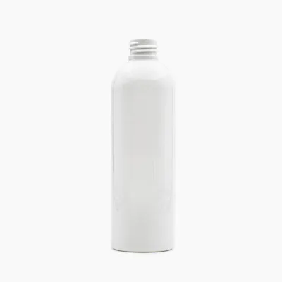 200ml PET Boston Tall Bottle (24mm neck) - No Closure - Solid White