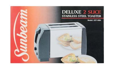 SUNBEAM SST100 750 W Electric Auto Pop Toaster  (Silver)