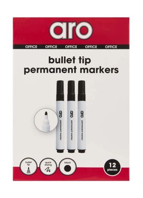 Aro Permanent Markers  (Black)