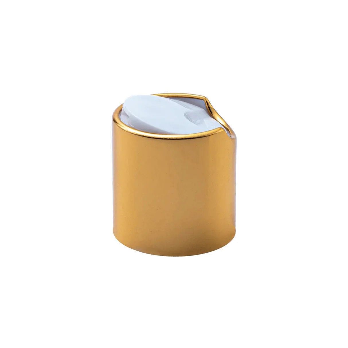 Gold Collar Disc Top Cap (28 mm) - White Gold Collar Disc Top Cap (28 mm) - White