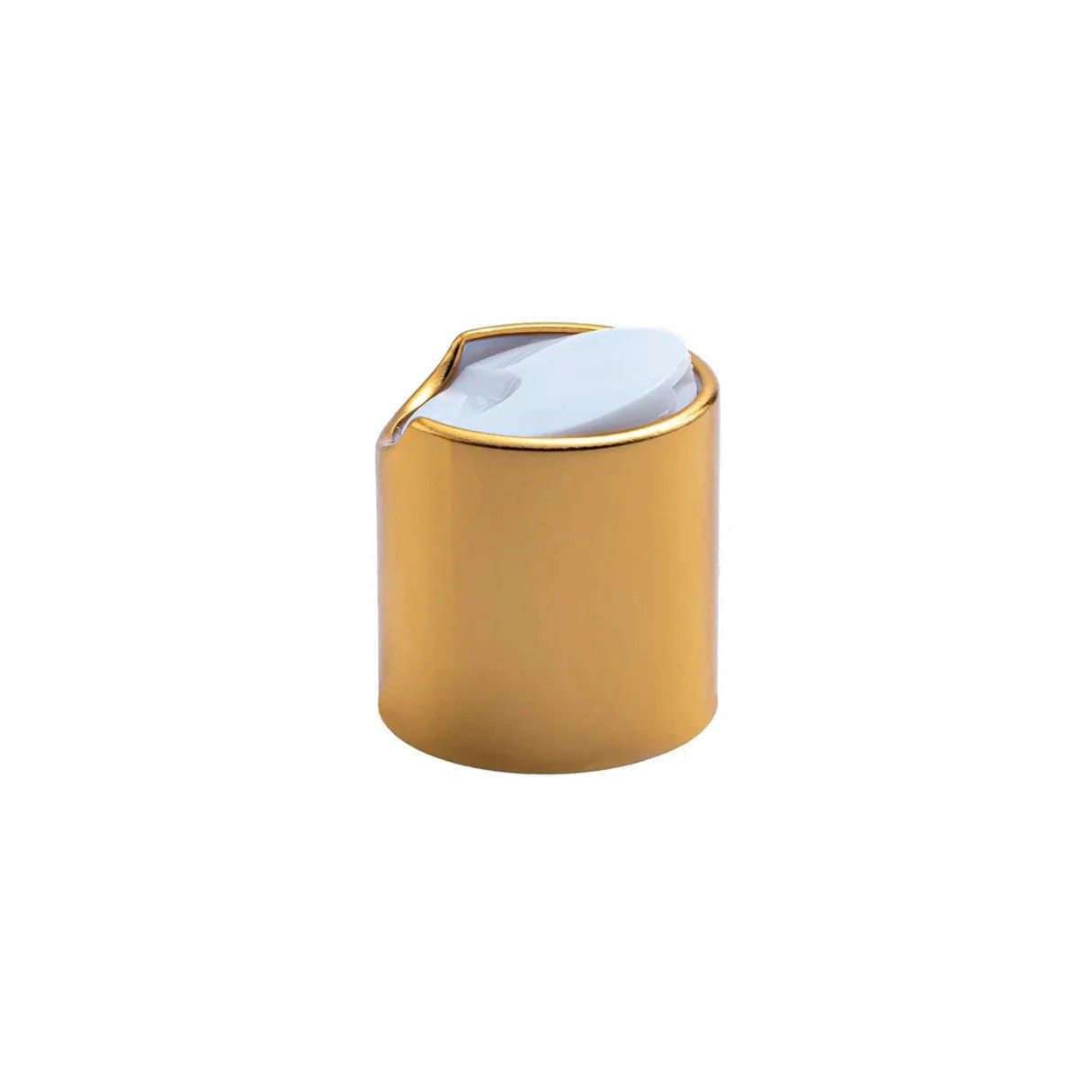 Gold Collar Disc Top Cap (24 mm) - White Gold Collar Disc Top Cap (24 mm) - White