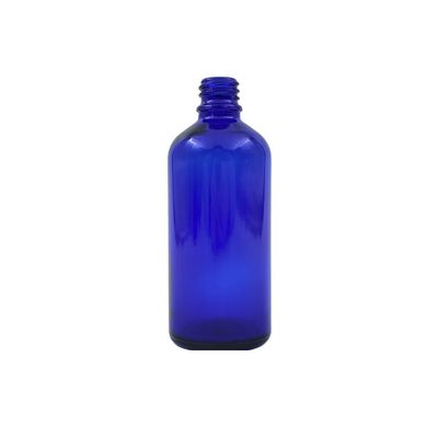 100ml Glass Dropper Bottle (18mm neck) - No Closure - Blue