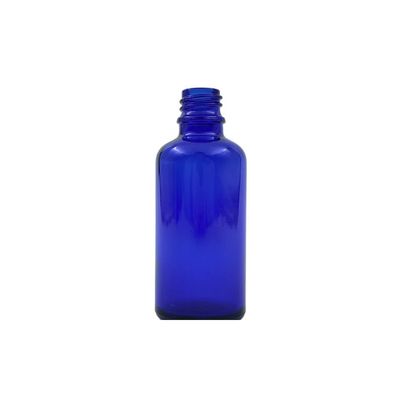 50ml Glass Dropper Bottle (18mm neck) - No Closure - Blue