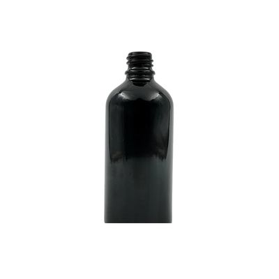 100ml Glass Dropper Bottle (18mm neck) - No Closure - Black