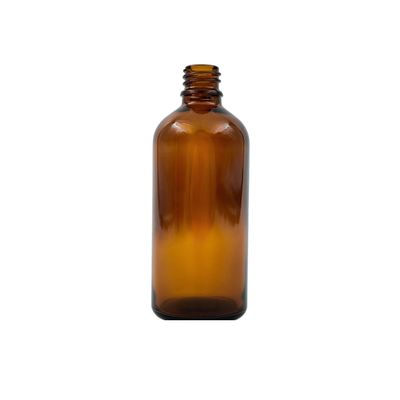 100ml Glass Dropper Bottle (18mm neck) - No Closure - Amber