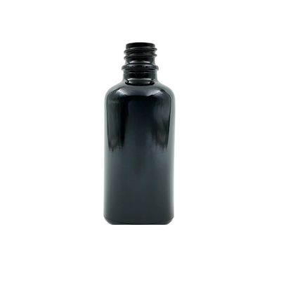 50ml Glass Dropper Bottle (18mm neck) - No Closure - Black