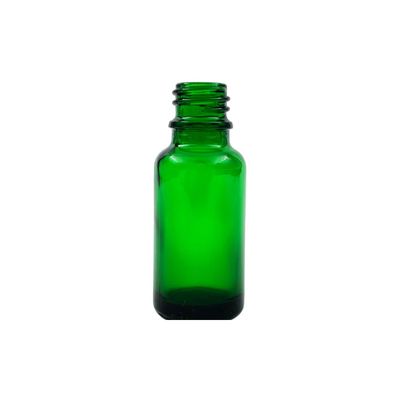 20ml Glass Dropper Bottle (18mm neck) - No Closure - Green