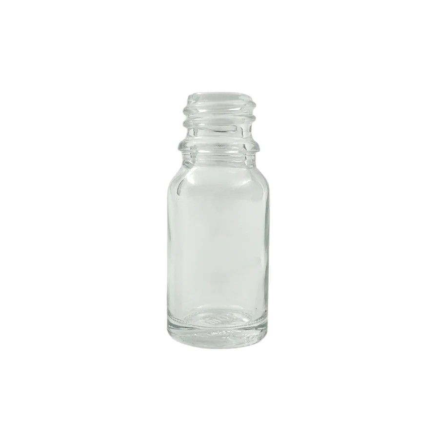 10ml Glass Dropper Bottle (18mm neck) - No Closure - Clear 10ml Glass Dropper Bottle (18mm neck) - No Closure - Clear