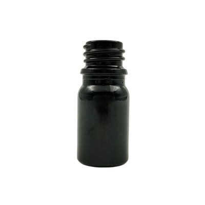 5ml Glass Dropper Bottle (18mm neck) - No Closure - Black