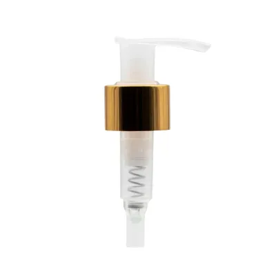 Gold Collar Lotion Pump (24 mm) - Natural