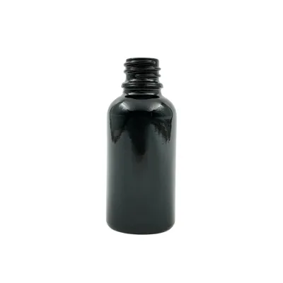 30ml Glass Dropper Bottle (18mm neck) - No Closure - Black