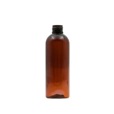 Amber PET Boston Tall Bottle (24mm neck) - 200ml and 250ml