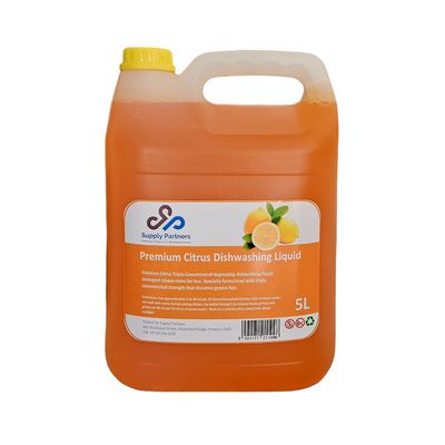 5L Supply Partners - Premium Citrus 3x Concentrated Dishwashing Liquid