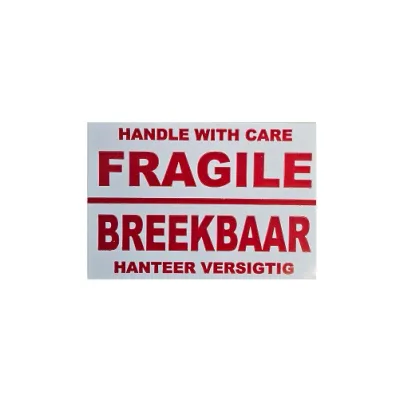 Fragile Handle with Care Box Label - 10 Pack