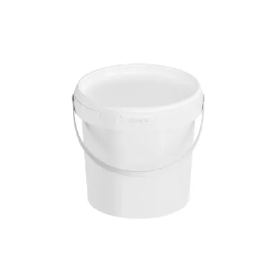 Bucket with Lid - White