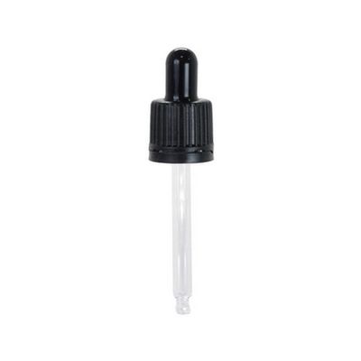 Pipette Dropper Cap (18 mm) - For 50ml Glass Bottle - Black