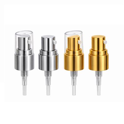 LOTION dispenser 18/415 Screw-On Silver/Gold with Natural Cap