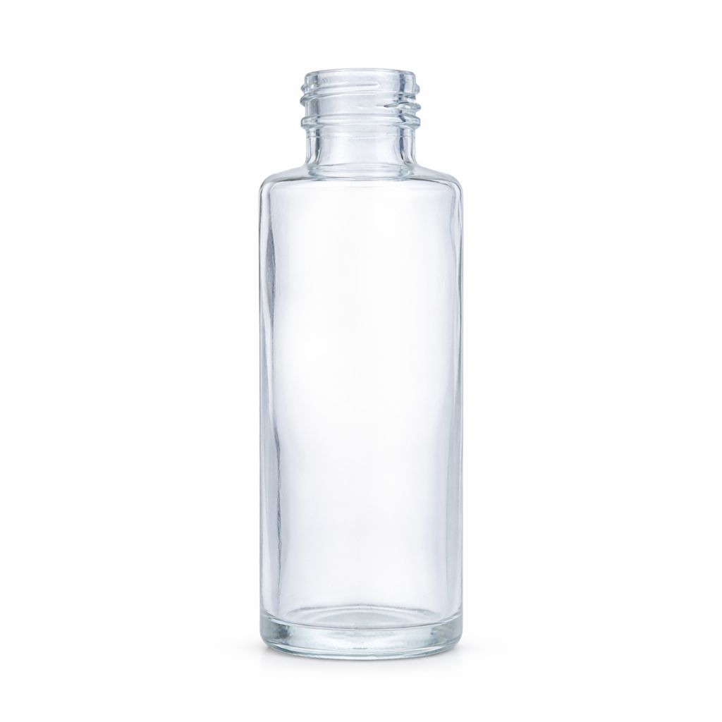 Cylindrical Glass Bottle 50ml 18/415 Screw-On