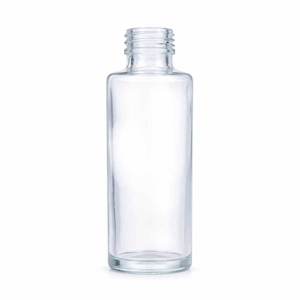 Cylindrical Glass Bottle 100ml 18/415 Screw-On
