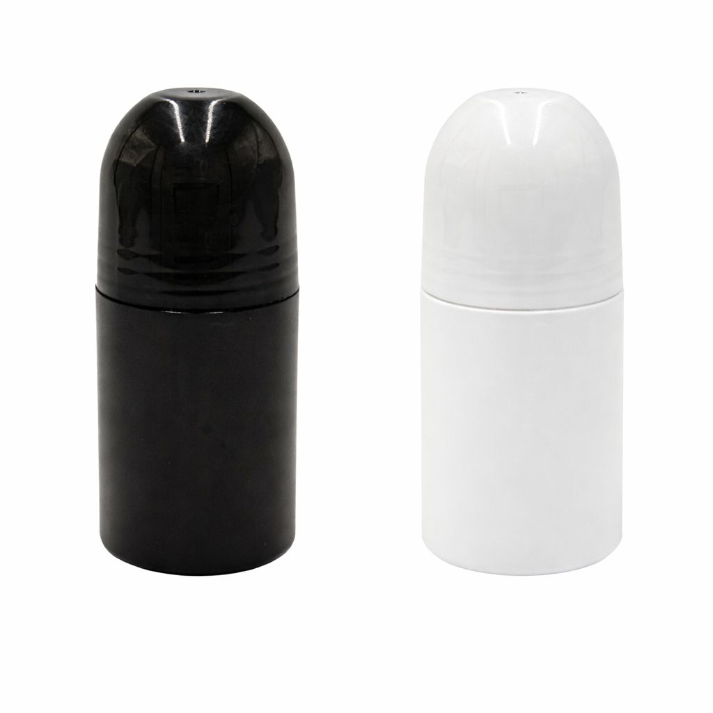 50ml Plastic Roll-On Bottle in Black or White