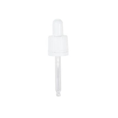 Pipette Dropper Cap (18 mm) - For 20ml Glass Bottle - White Pipette Dropper Cap (18 mm) - For 20ml Glass Bottle - White