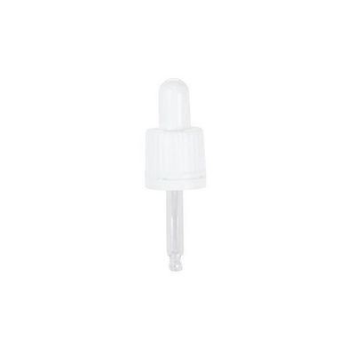 Pipette Dropper Cap (18 mm) - For 10ml Glass Bottle - White