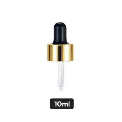 Gold Pipette Dropper (18mm) - Black - For 10ml Glass Bottle Gold Pipette Dropper (18mm) - Black - For 10ml Glass Bottle
