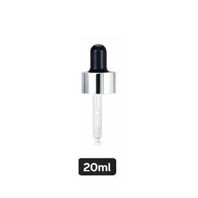 Silver Pipette Dropper (18mm) - Black - For 20ml Glass Bottle Silver Pipette Dropper (18mm) - Black - For 20ml Glass Bottle
