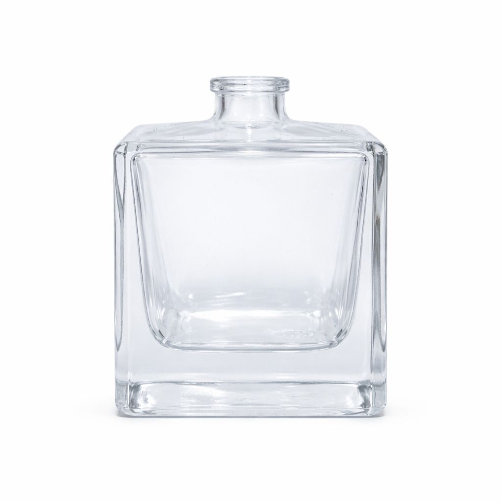 Cube Glass Bottle 50ml 15mm Crimp Neck Cube Glass Bottle 50ml 15mm Crimp Neck