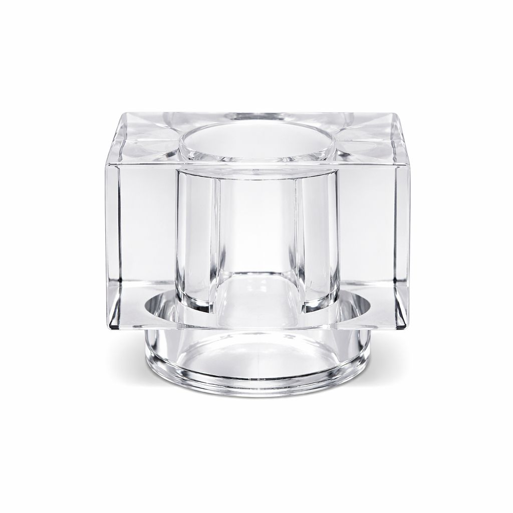 Clear Square Overcap for 15mm Self Crimp Clear Square Overcap for 15mm Self Crimp