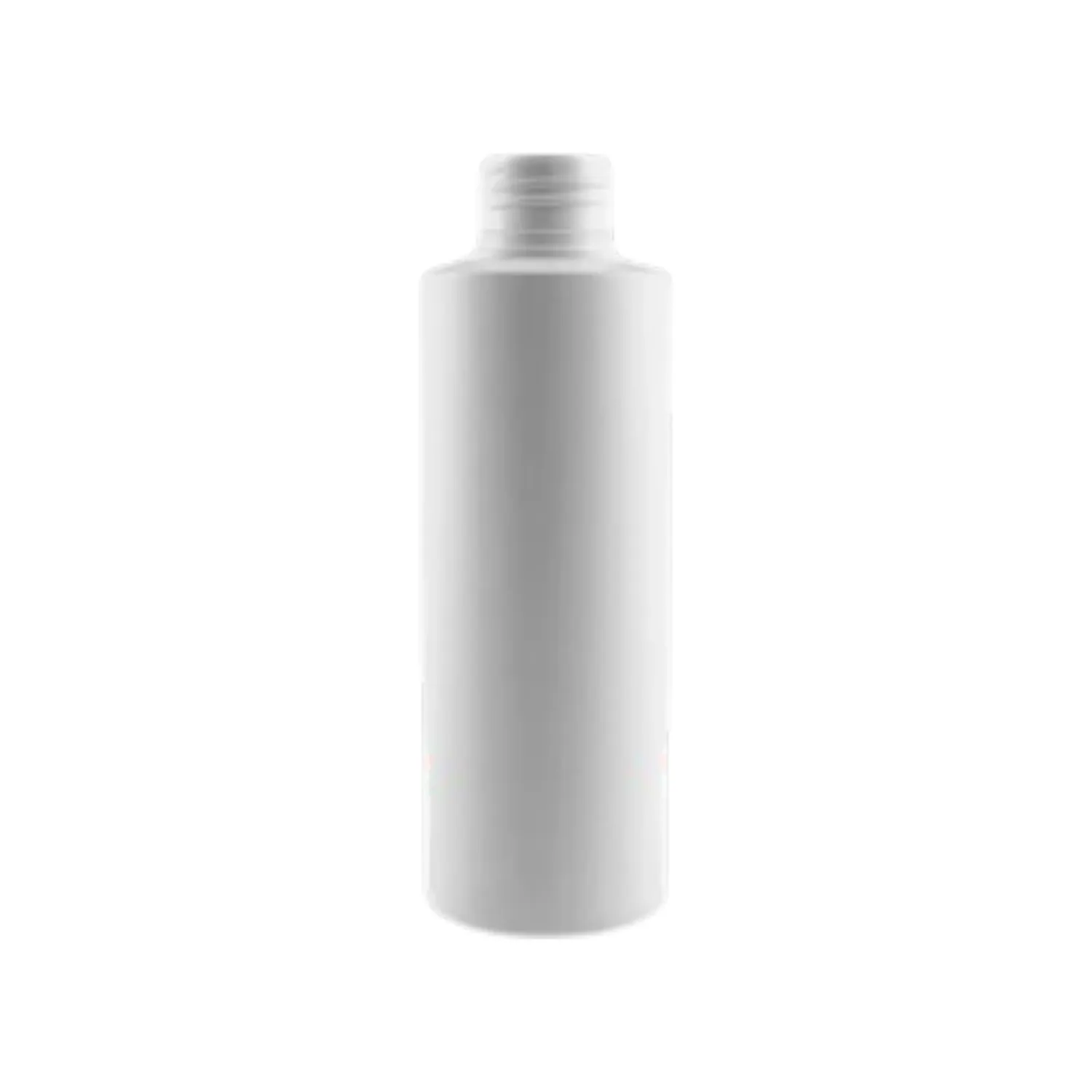 150ml HDPE Square Shoulder Cylindrical Bottle (24mm neck) - White
