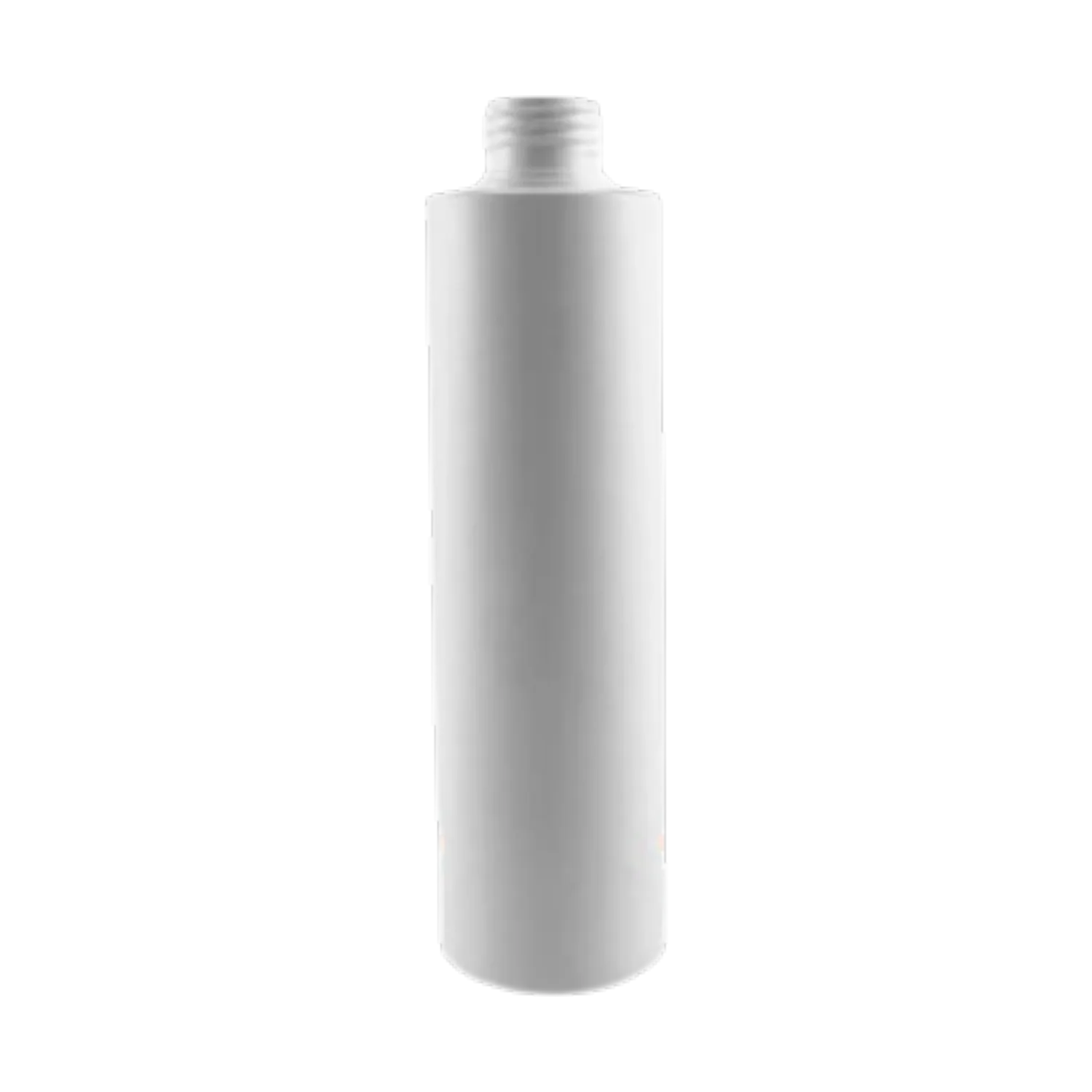 250ml HDPE Square Shoulder Cylindrical Bottle (24mm neck) - White 250ml HDPE Square Shoulder Cylindrical Bottle (24mm neck) - White