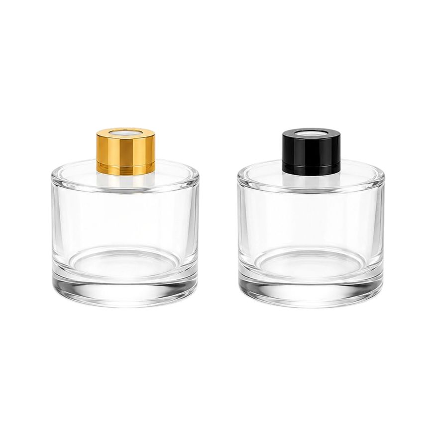 Diffuser Bottle - 150ml or 220ml Complete with Black or Gold Diffuser Cap and Plug Diffuser Bottle - 150ml or 220ml Complete with Black or Gold Diffuser Cap and Plug