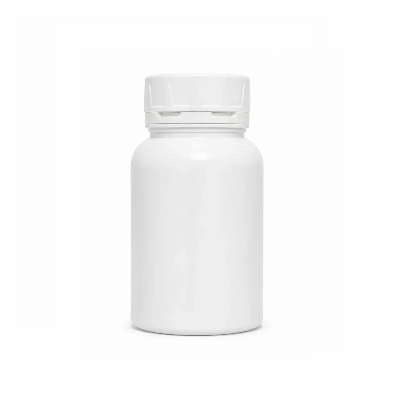 White HDPE Tablet Container Type S - Complete with Tamper Proof Cap and Pressure Sensitive Seal / Liner - 90ml, 125ml, 175ml and 250ml