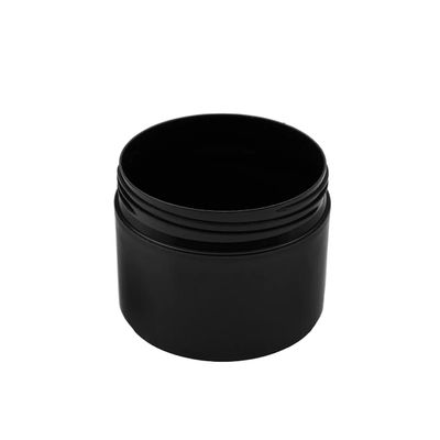 50 g Cosmetic Jar (50 mm neck) - Black with Black Lid