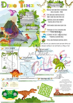 Dino Time Busy Book (Digital)