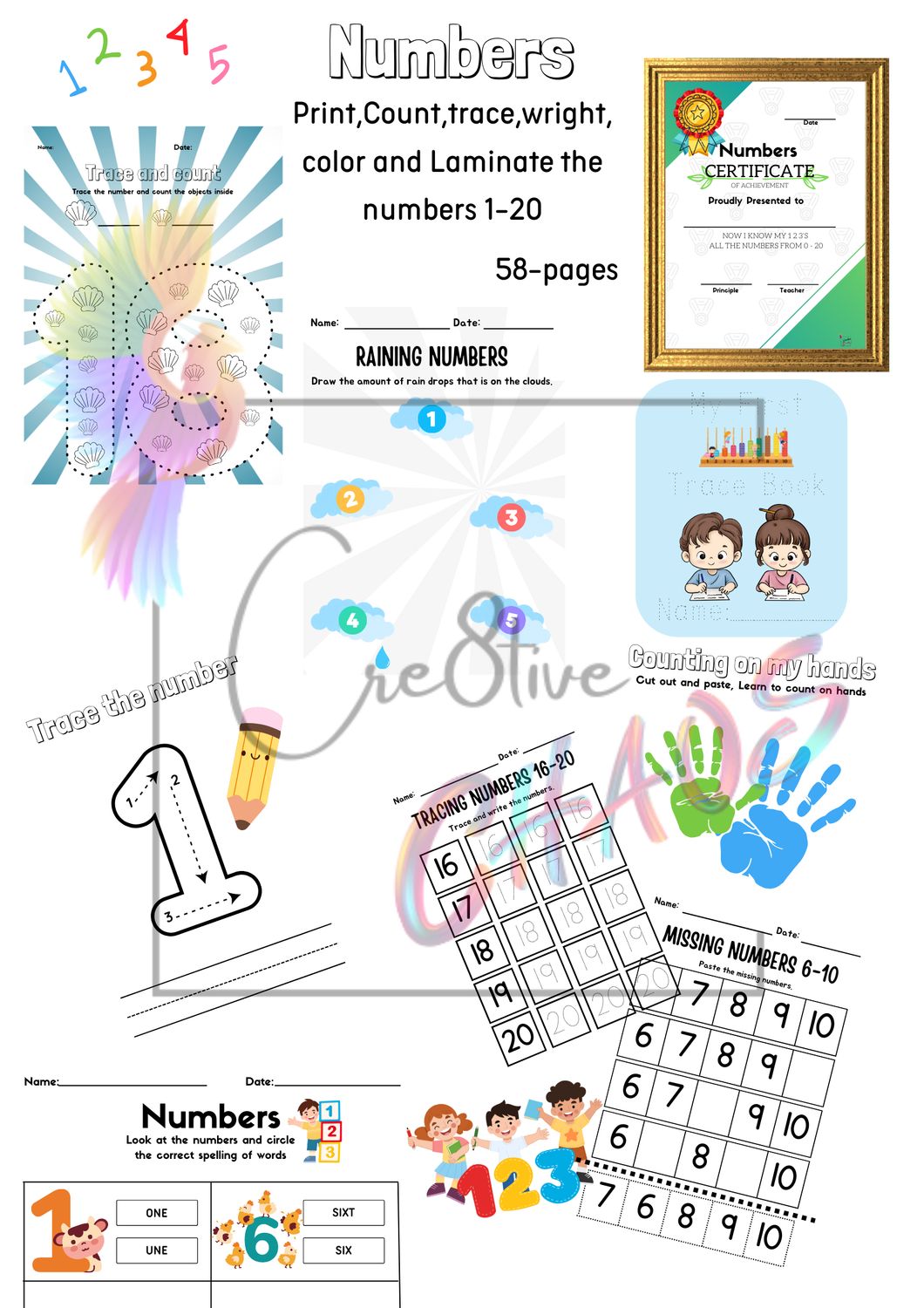 My First Numbers Book (1-20) Digital