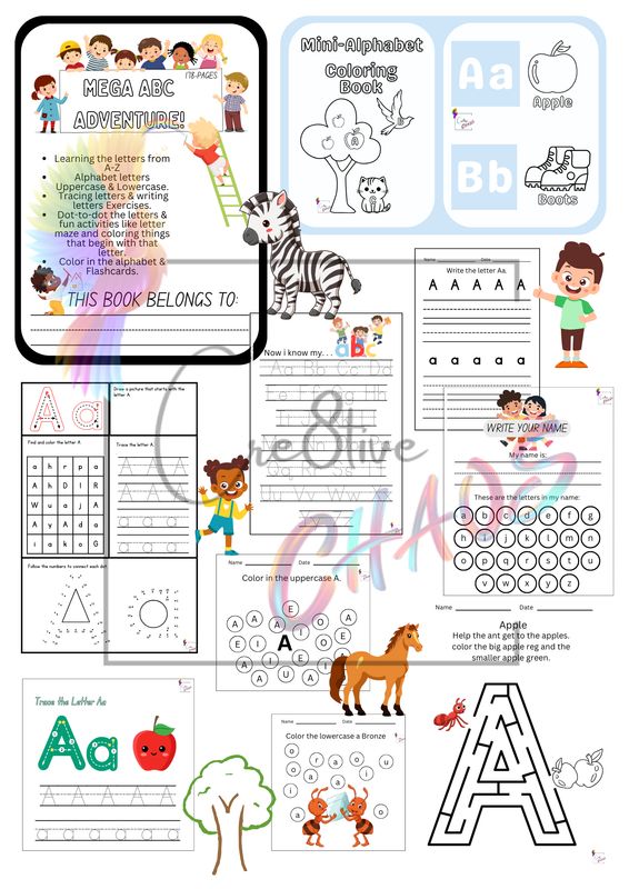 Mega A B C Adventure Book (Digital)