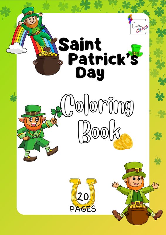 S.t Patrick&#39;s Day Coloring Book (Digital)