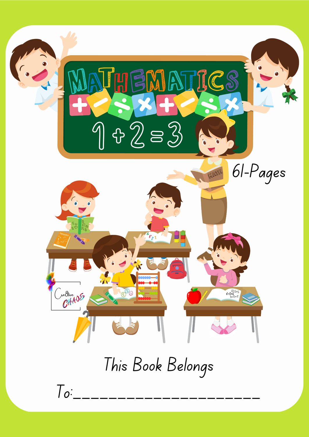 Mathematics book + Free 2D Shape Book (Digital)