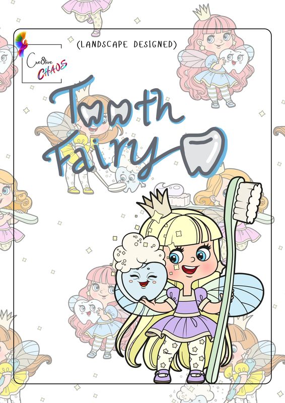 Tooth-Fairy coloring &amp; educational Book