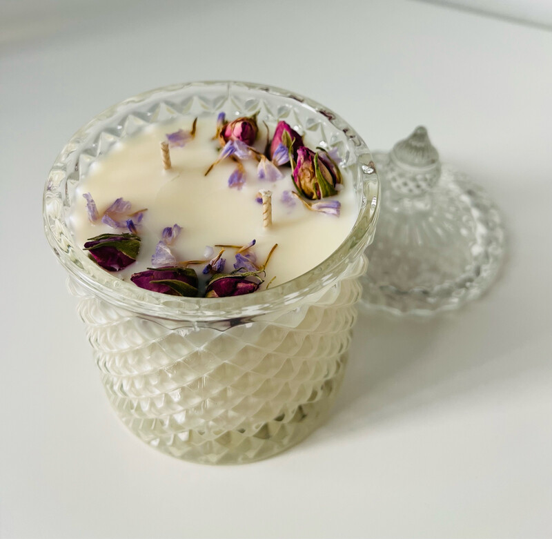 Αρωματικό Κερί Σόγιας σε Φοντανιέρα 290ml / Soy Scented Candle in Candy Jar 290 ml