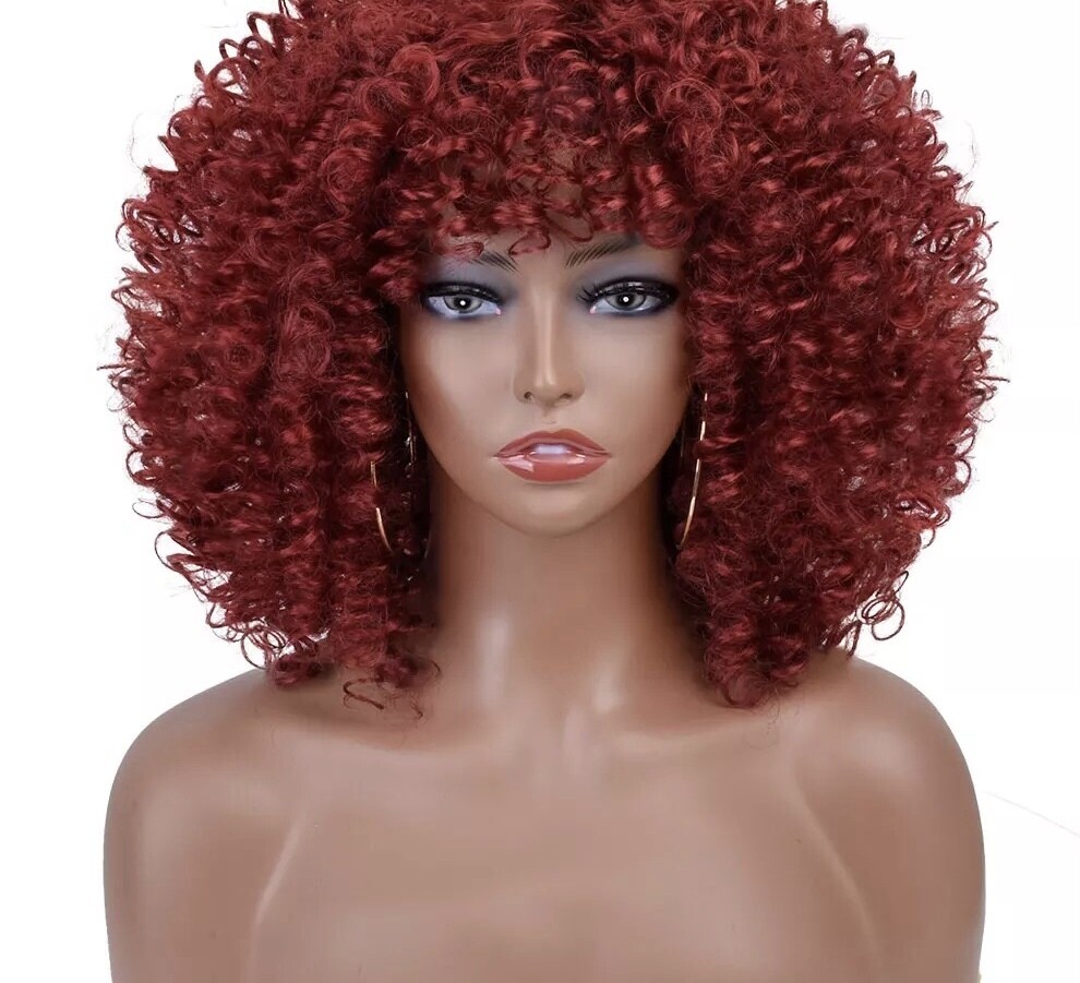 Short Afro with bangs