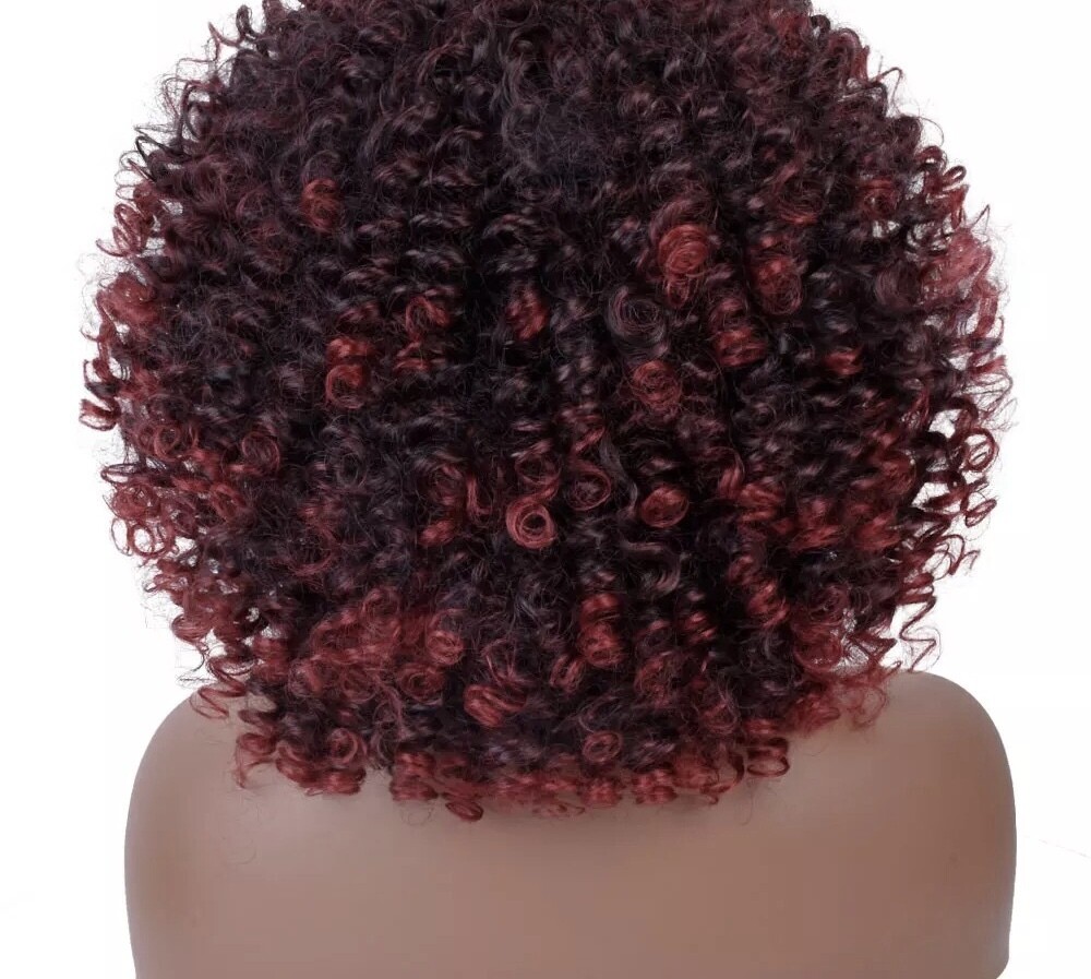 Short Afro with bangs