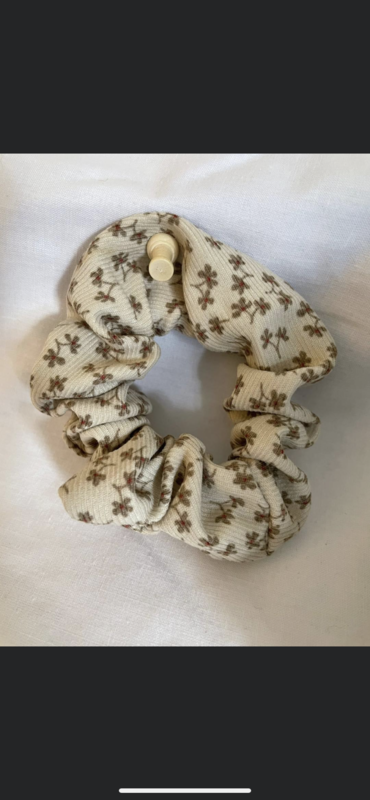 Large Flower Hair Scrunchie